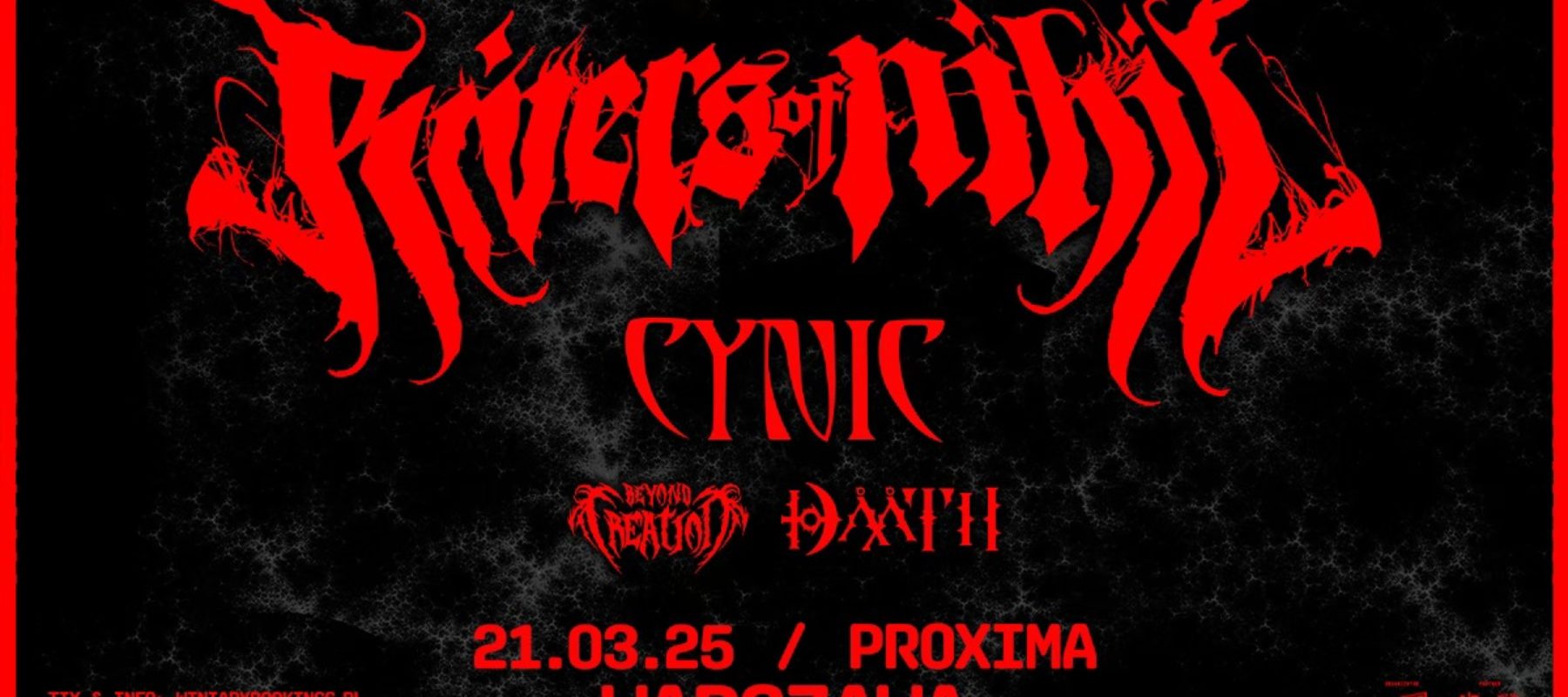 RIVERS OF NIHIL+CYNIC, BEYOND CREATION, DAATH